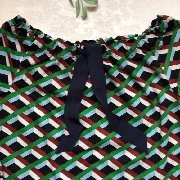 J Crew off shoulder patterned top, size XS - Picture 3 of 6